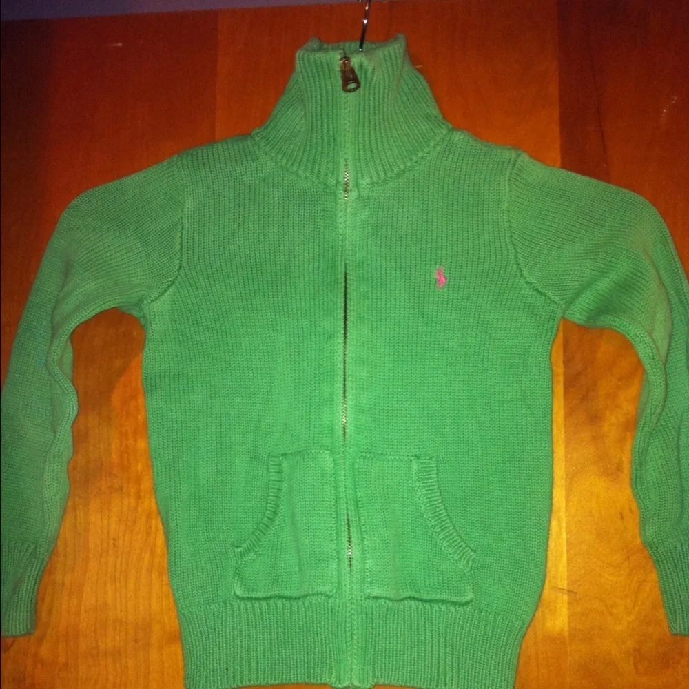 2 girls Ralph Lauren polo sweater jacket lot 11